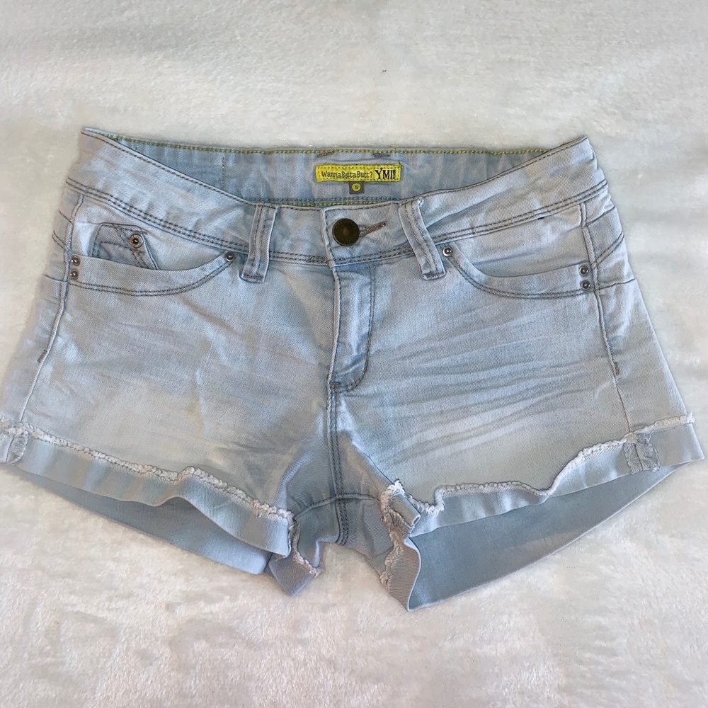 Light Wash Jean Shorts